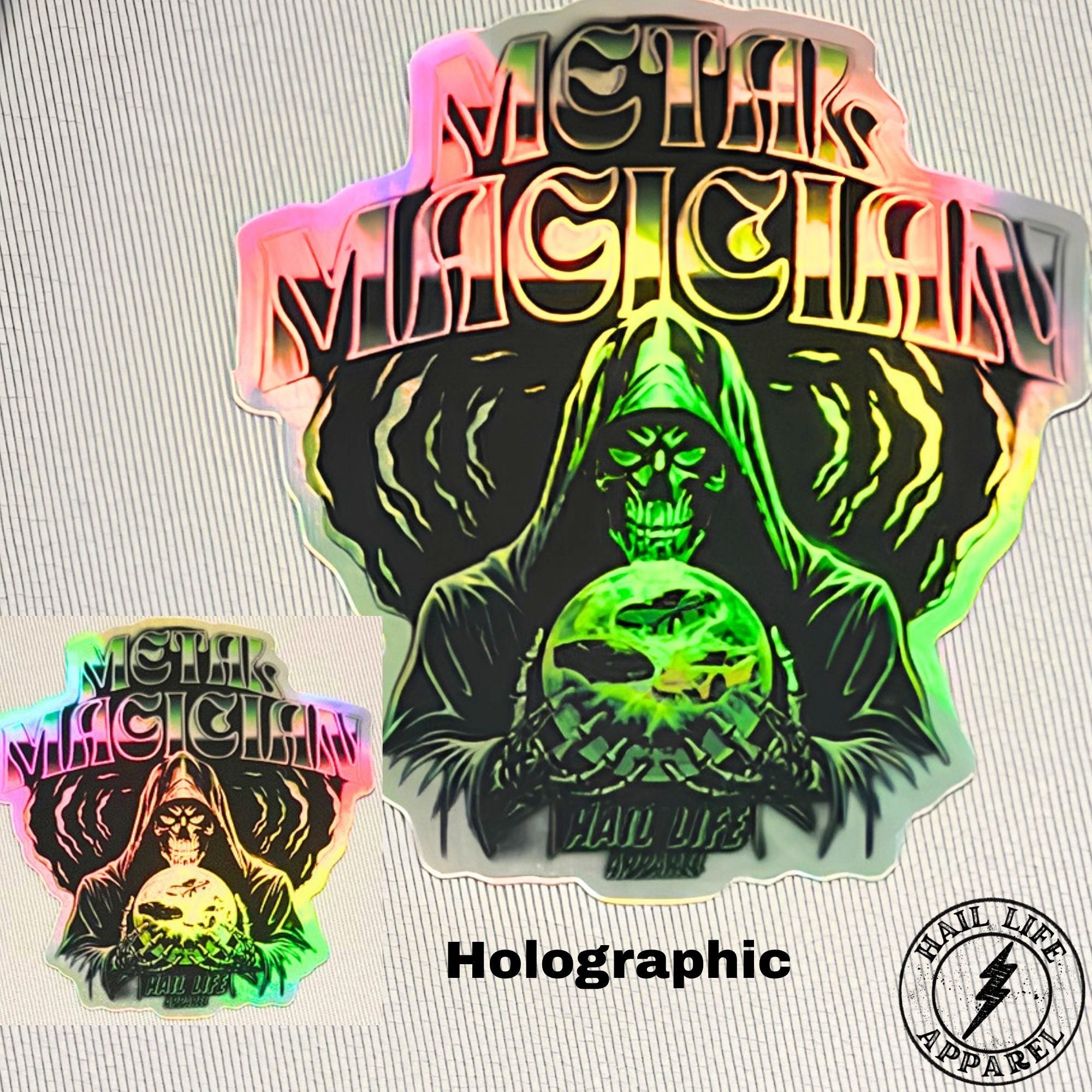 Metal Magician Holographic Sticker