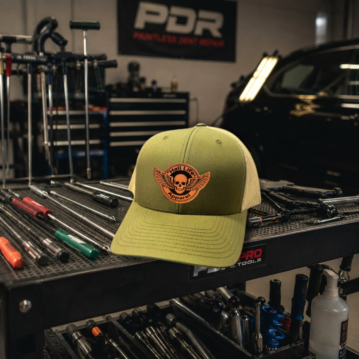 Hail Life Skull Trucker Hat