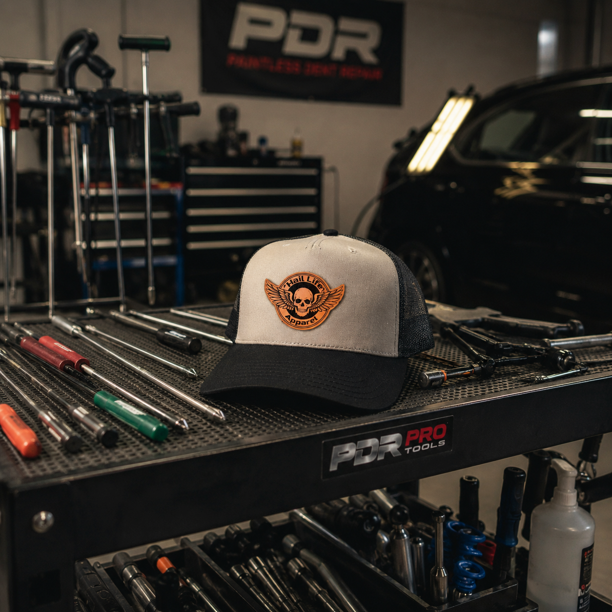 Hail Life Skull Trucker Hat