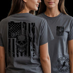 American Flag w/Skull