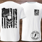 American Flag w/Skull