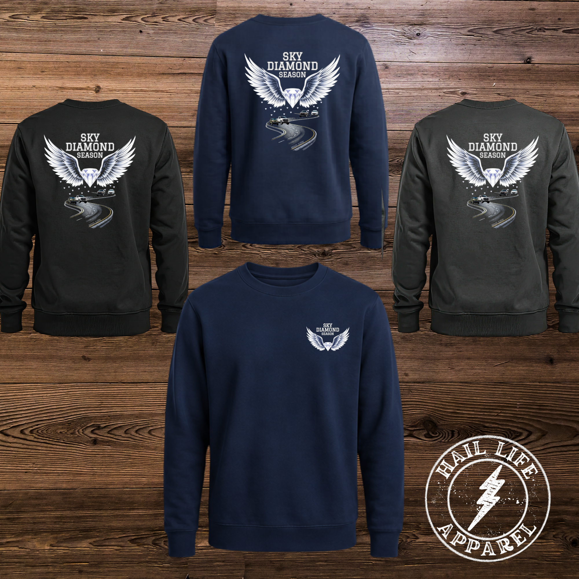 Sky Diamond Season Hoodie - Sweatshirt