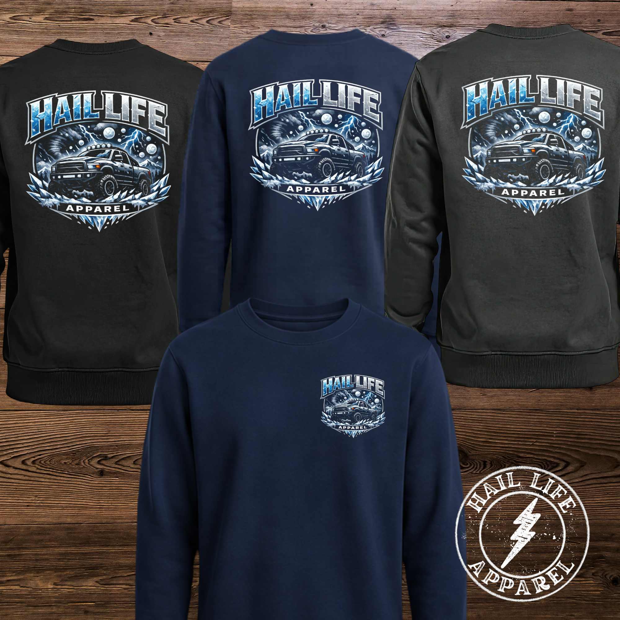 Hail Life Storm Truck Hoodie - Sweatshirt