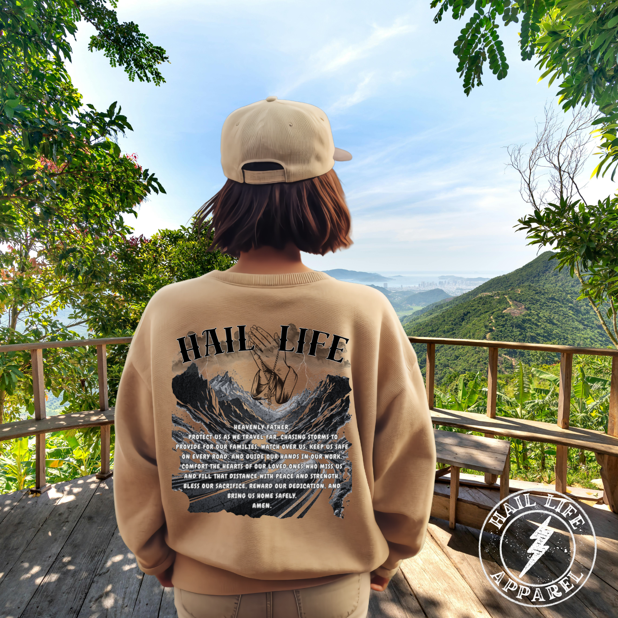 Hail Life Prayer Hoodie - Sweatshirt