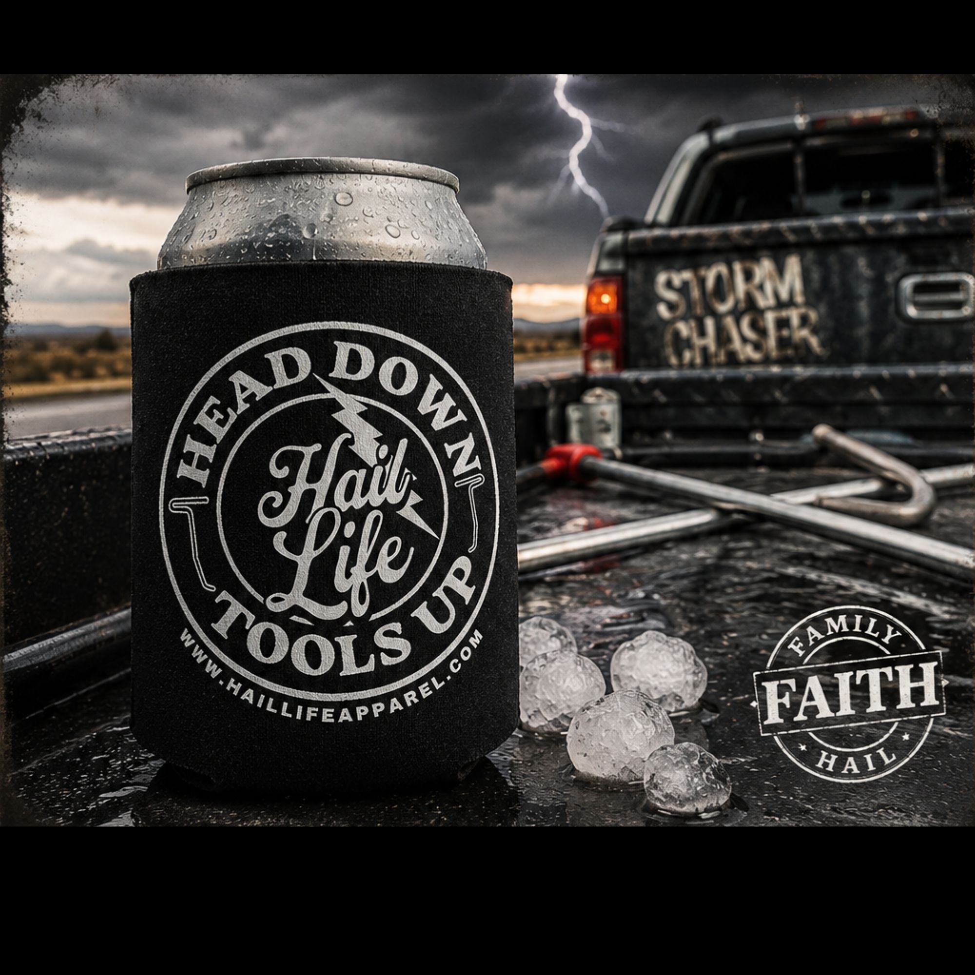 Head Down Tools Up Koozie