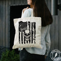 American Flag /Skull - Hail Life - Tote Bag