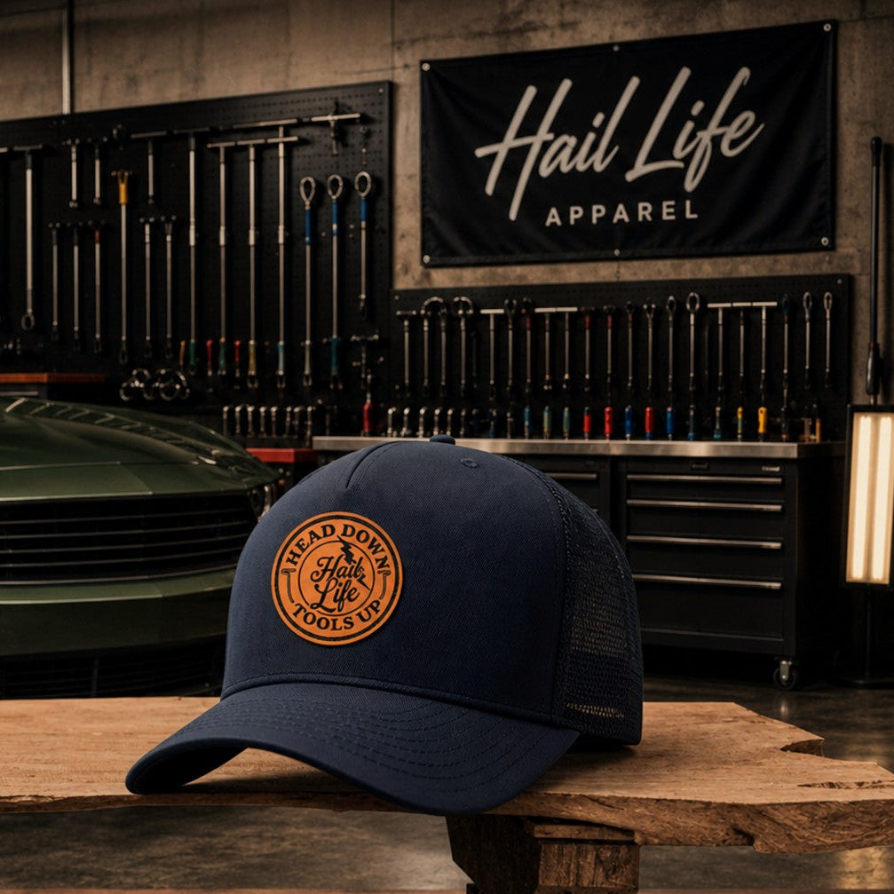 Head Down Tools Up Trucker Hat