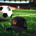 Mexico Soccer Leather Patch Trucker Hat