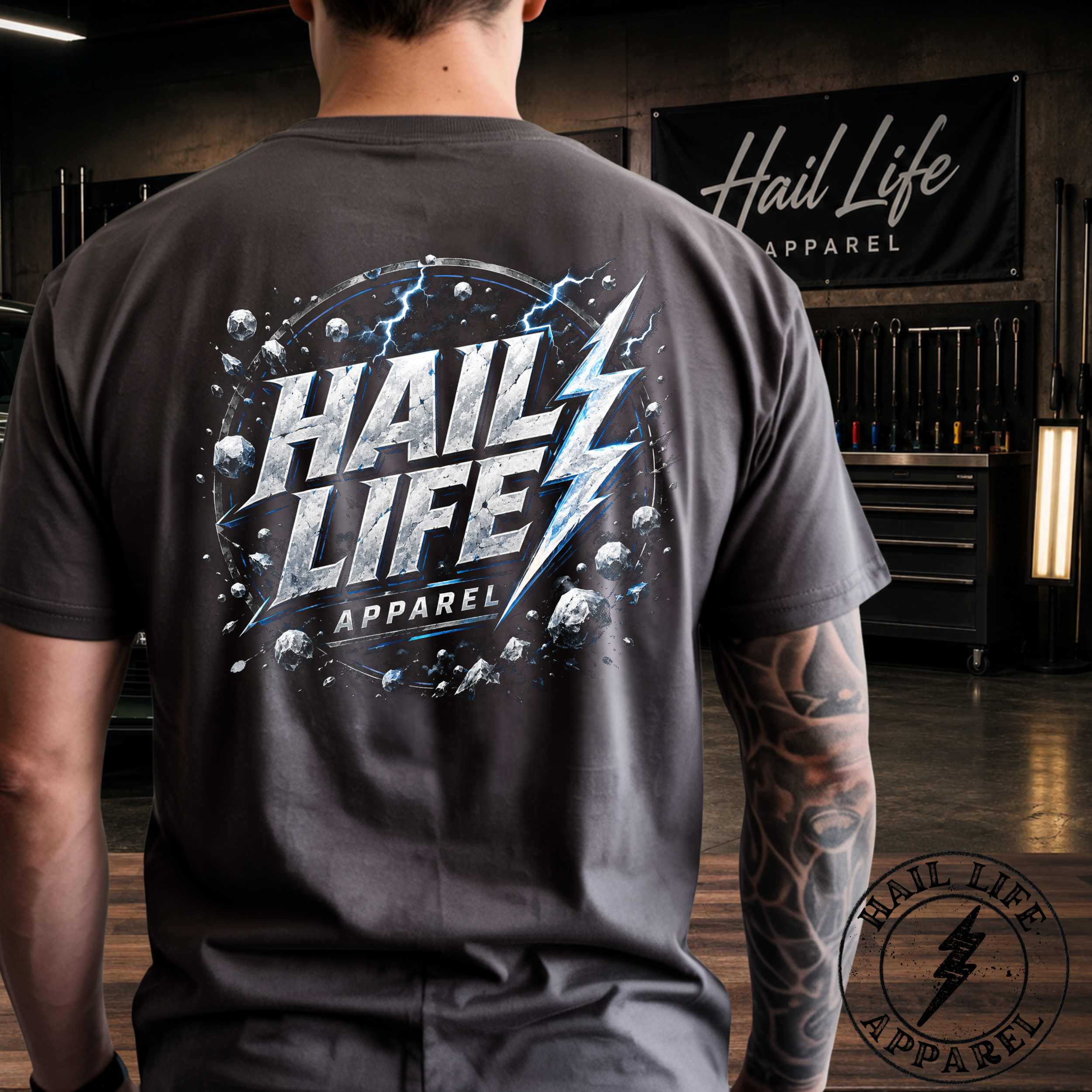 Hail Life Storm Crest Graphic Tee