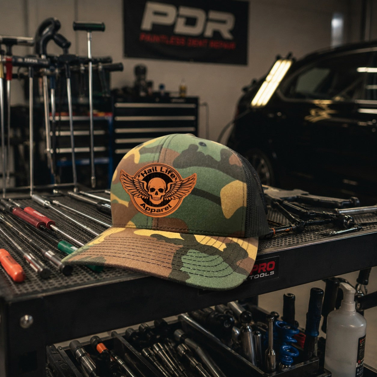 Hail Life Skull Trucker Hat