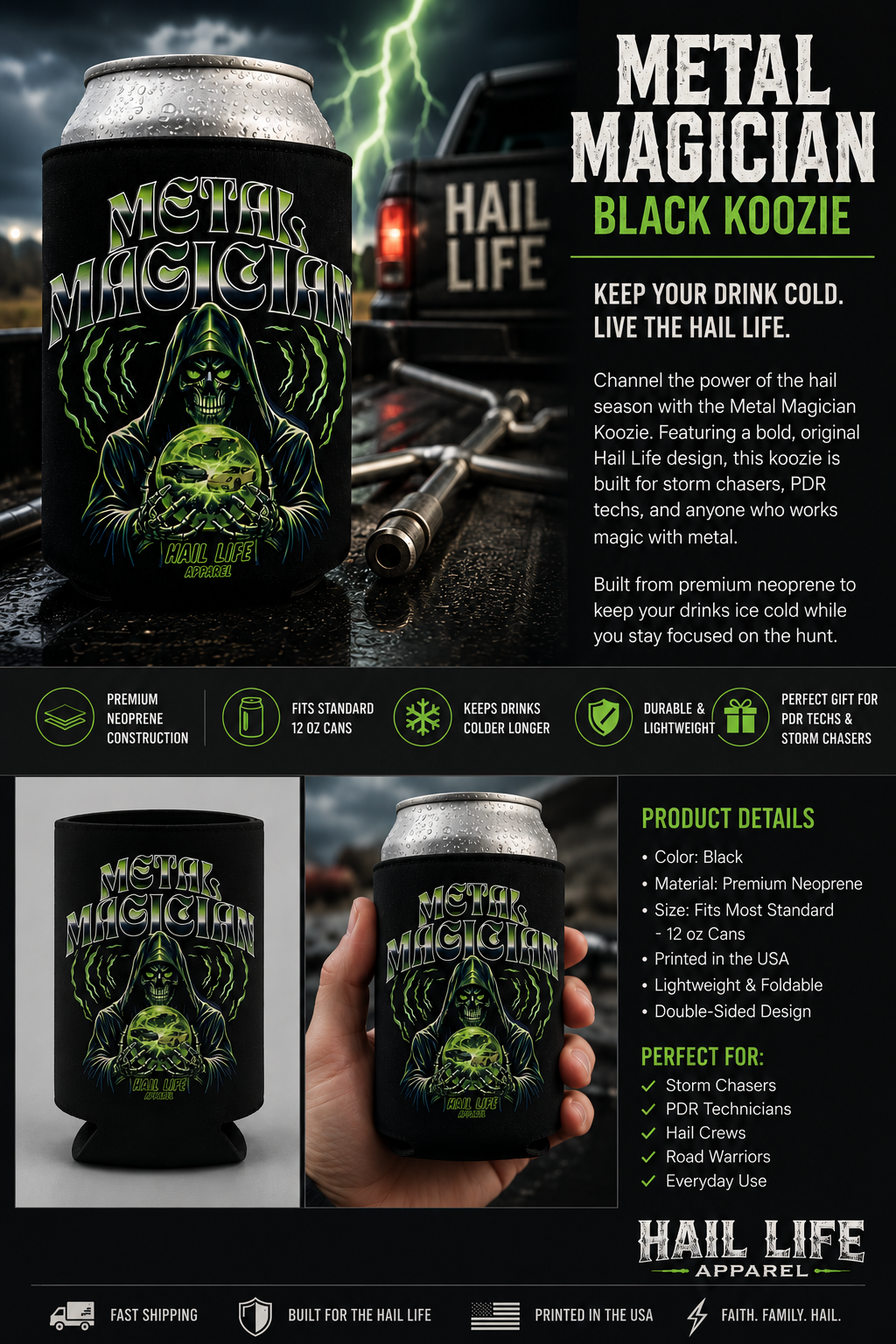 Metal Magician Koozie