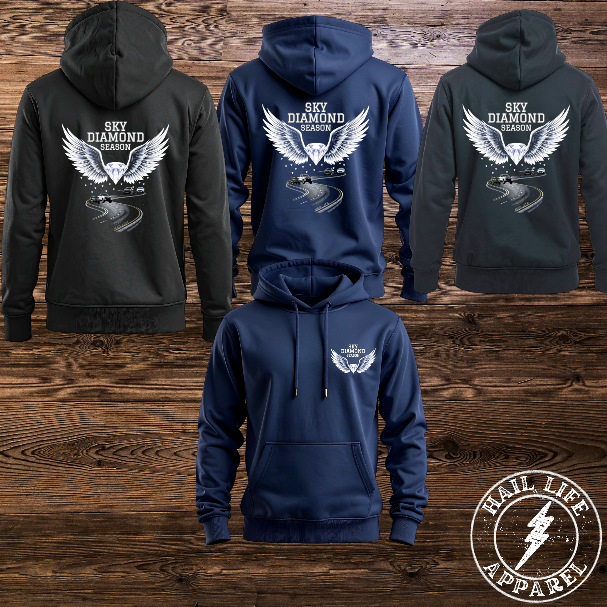 Sky Diamond Season Hoodie - Sweatshirt